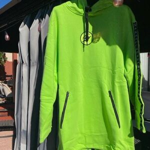 Neon Green Hoodie Dress with Logo - Marcell Von Berlin